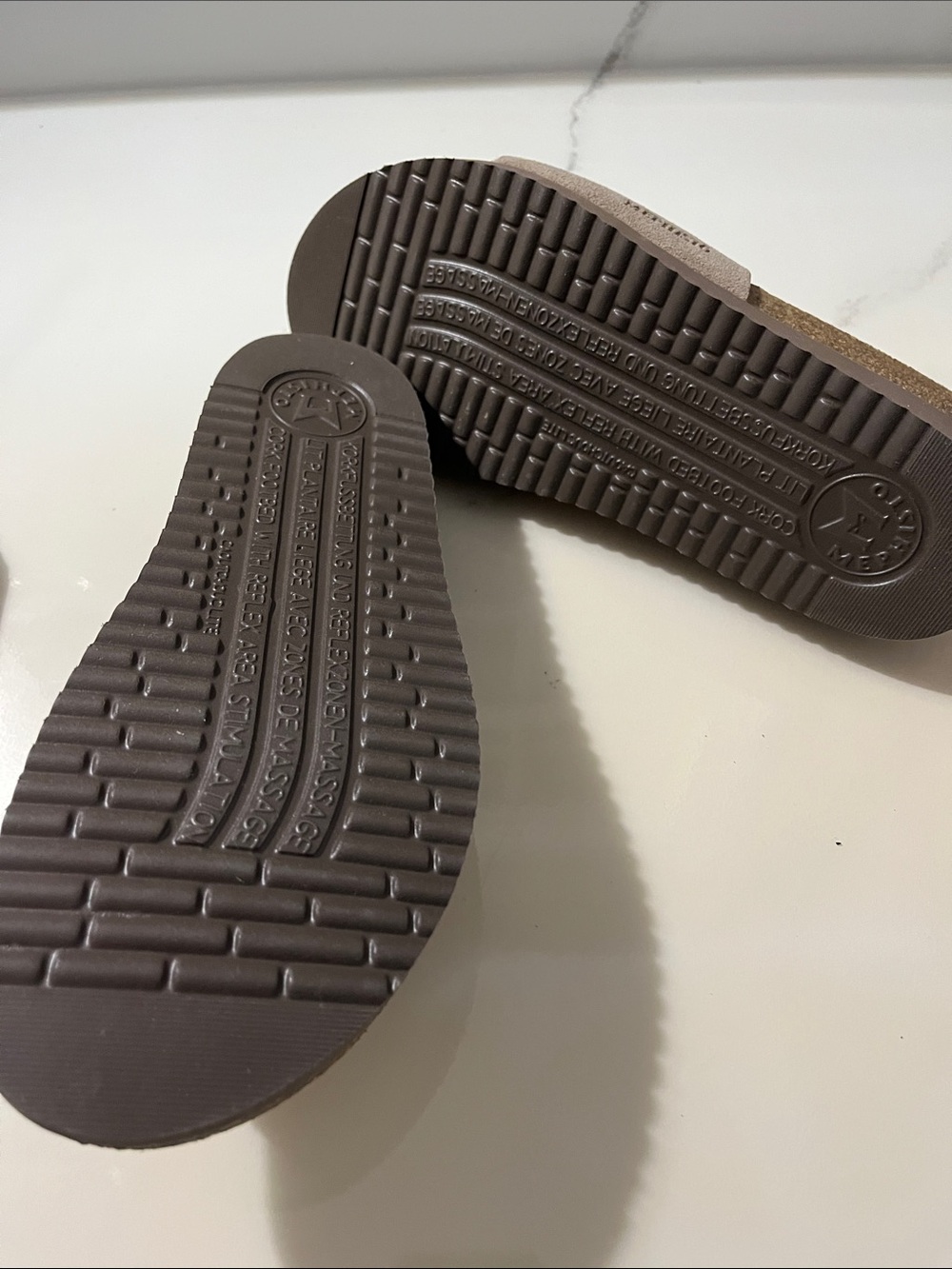 Mephisto Women’s Taupe Suede Slide Sandals - Picture 8 of 8